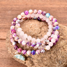 Load image into Gallery viewer, Pulsera y colgante - mala 108 cuentas - energía lunar