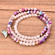 Load image into Gallery viewer, Pulsera y colgante - mala 108 cuentas - energía lunar