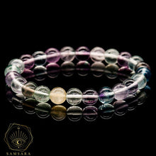 Carica l'immagine nel visualizzatore di Gallery, Pulsera de armonía y estabilidad - Fluorita Arcoiris