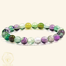 Carica l'immagine nel visualizzatore di Gallery, Pulsera de armonía y estabilidad - Fluorita Arcoiris