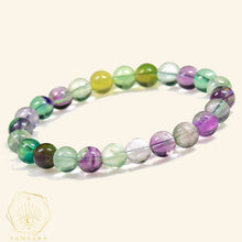 Carica l'immagine nel visualizzatore di Gallery, Pulsera de armonía y estabilidad - Fluorita Arcoiris