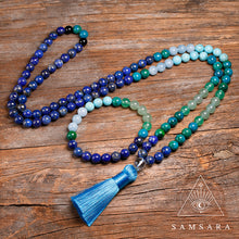 Cargar imagen en el visor de la galería, Set Conexión - Colgante & Pulsera de piedras naturales - 108 cuentas