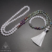 Cargar imagen en el visor de la galería, Set Equilibrio - Colgante & Pulsera de piedras naturales - 108 cuentas
