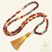 Cargar imagen en el visor de la galería, Set Antiestrés - Colgante & pulsera de piedras naturales - 108 cuentas