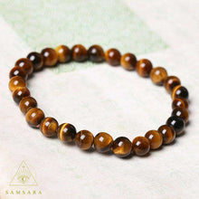 Cargar imagen en el visor de la galería, Pulsera de la Motivación - Ojo de Tigre