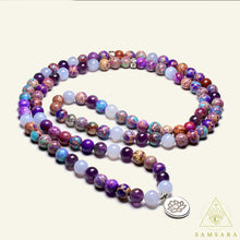 Cargar imagen en el visor de la galería, Pulsera Mala - 108 cuentas - Chakra Violeta