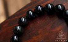 Cargar imagen en el visor de la galería, Pulsera de la Protección - Ónix Negro & Ojo de Tigre