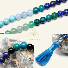 Cargar imagen en el visor de la galería, Set Conexión - Colgante & Pulsera de piedras naturales - 108 cuentas