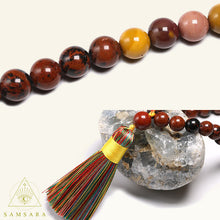 Cargar imagen en el visor de la galería, Set Acción - Colgante & pulsera de piedras naturales - 108 cuentas