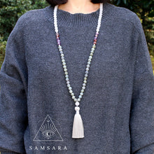 Cargar imagen en el visor de la galería, Set Equilibrio - Colgante & Pulsera de piedras naturales - 108 cuentas