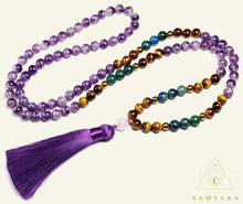 Cargar imagen en el visor de la galería, Set Focus - Colgante & Pulsera de piedras naturales - 108 cuentas