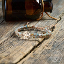 Cargar imagen en el visor de la galería, Pulsera de la vida - Amazonita