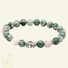 Cargar imagen en el visor de la galería, Pulsera Buda - Jaspe Verde