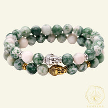 Cargar imagen en el visor de la galería, Pulsera Buda - Jaspe Verde