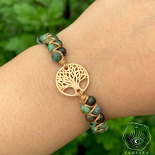 Cargar imagen en el visor de la galería, Pulsera de la vida - Turquesa Africana
