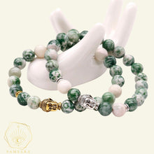 Cargar imagen en el visor de la galería, Pulsera Buda - Jaspe Verde