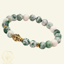 Cargar imagen en el visor de la galería, Pulsera Buda - Jaspe Verde