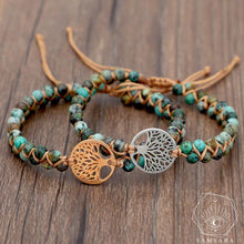 Cargar imagen en el visor de la galería, Pulsera de la vida - Turquesa Africana