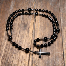 Cargar imagen en el visor de la galería, Set Rosario Samsara - Protector Onix Negro