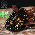 Pulsera Mala de 108 Cuentas – Onix Negro & Ojo de Tigre